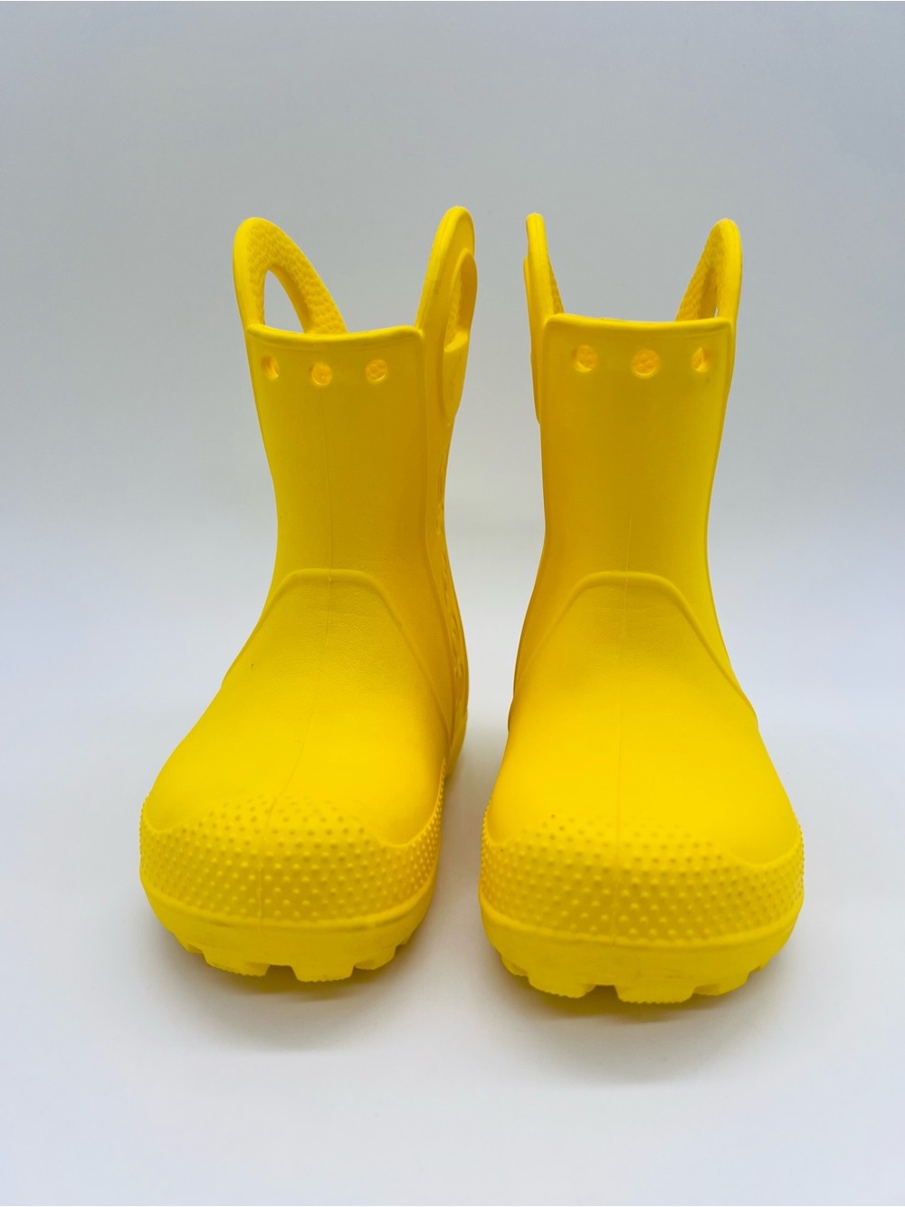 CROCS Kids Bright Yellow Handle It  Rain Boots Size 6 child